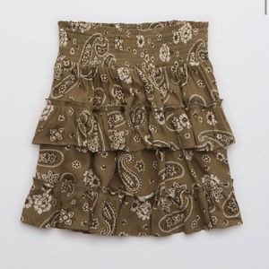 Aerie ruffle mini skirt M
